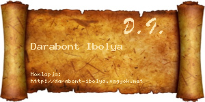 Darabont Ibolya névjegykártya