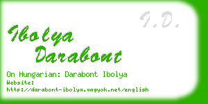 ibolya darabont business card